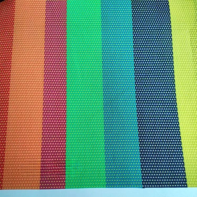 100x150cm Striped Teslin Mesh Fabric PVC Waterproof Cloth for Outdoor Beach Chair Folding Recliner Bow Swing Chair Pet Bed