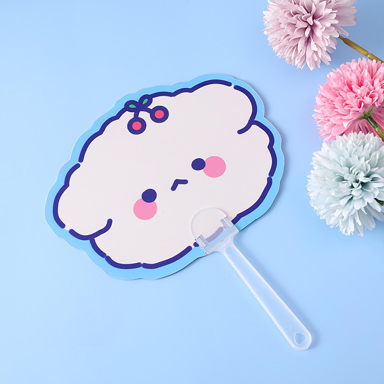 

Мультяшные милые ручные вентиляторы PP маленький вентилятор портативный летний ручной вентилятор для детей студента с длинными ушами