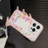ins Summer Round of Flowers for Apple 17/16iPhone15 Color Edge Phone Case 13 Fresh 12 Premium 14