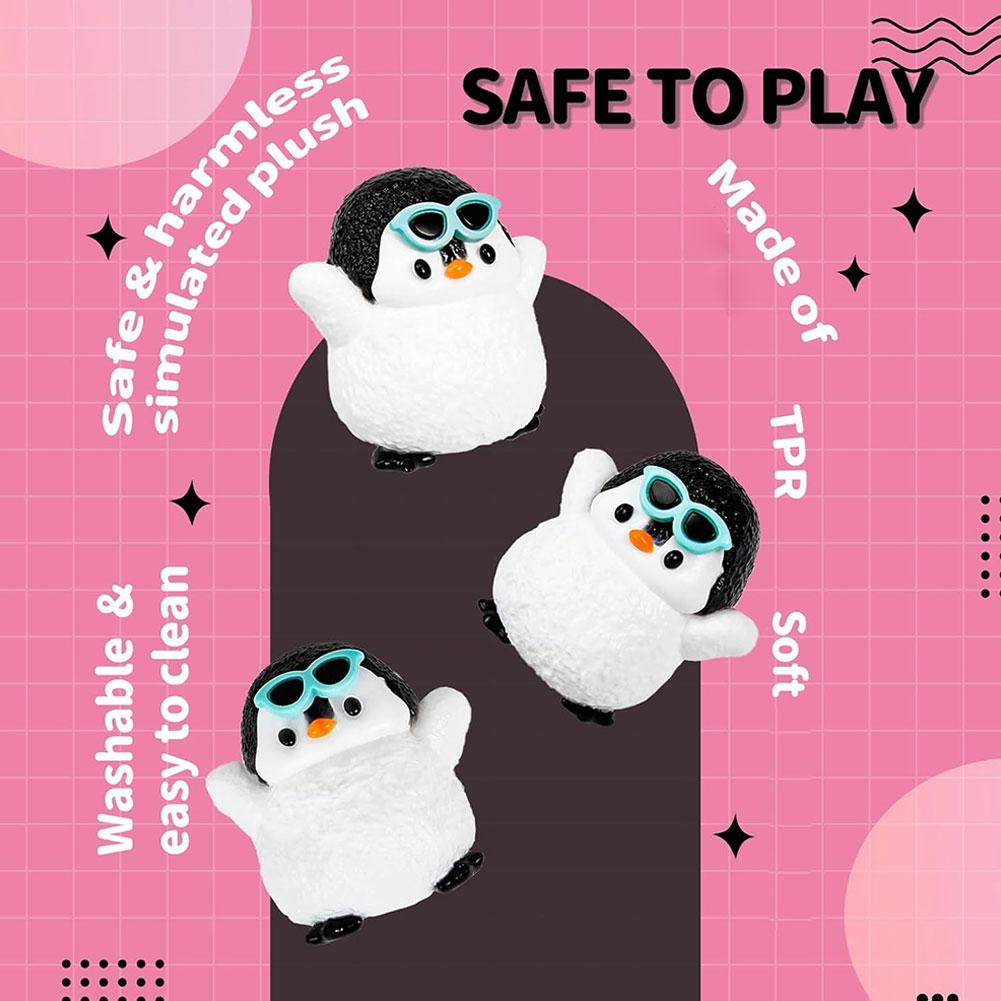 Penguin Silicone Pinching Simulation Food Grade Toys Decompression Handmade Toy Cute Toys Anima G1P3