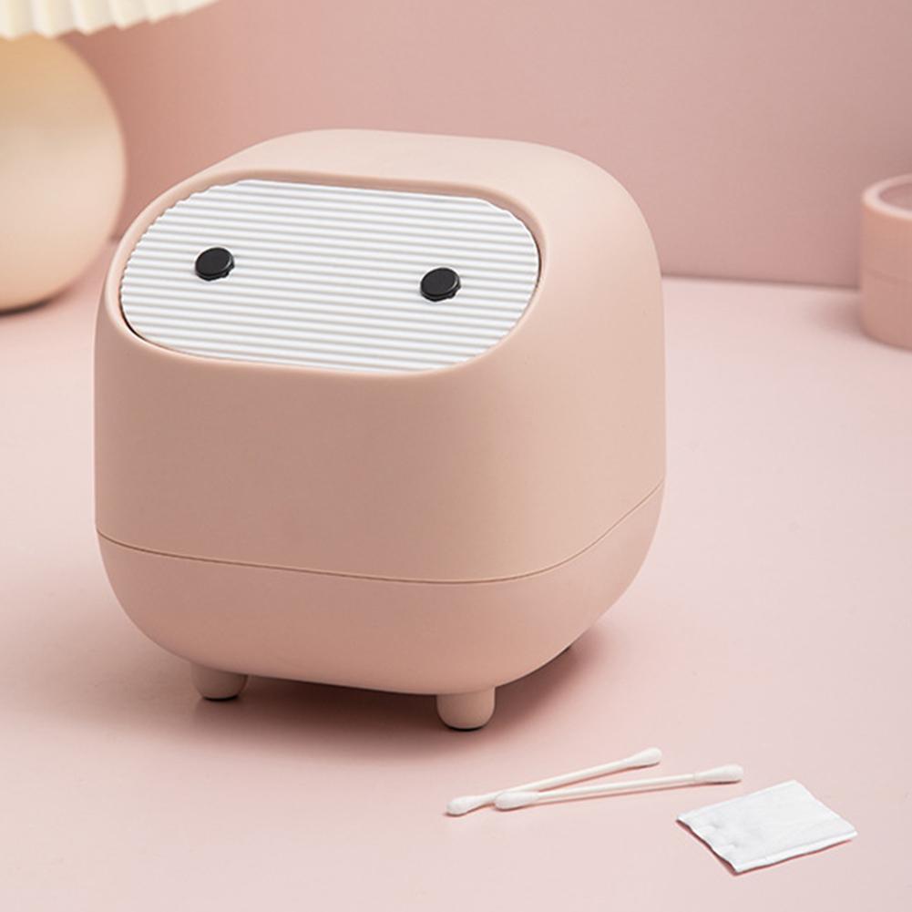 Desktop Trash Bin Press Type Household Storage Bin Double Layer Cute Small Trash Can Cute Ins Mini Trash Storage Box Home Decor