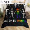 Love Is Love Duvet Cover Rainbow Bedding Collection Pride For Love Theme Romantic Comforter Cover Colorful Cartoon Car Bedspread Cover