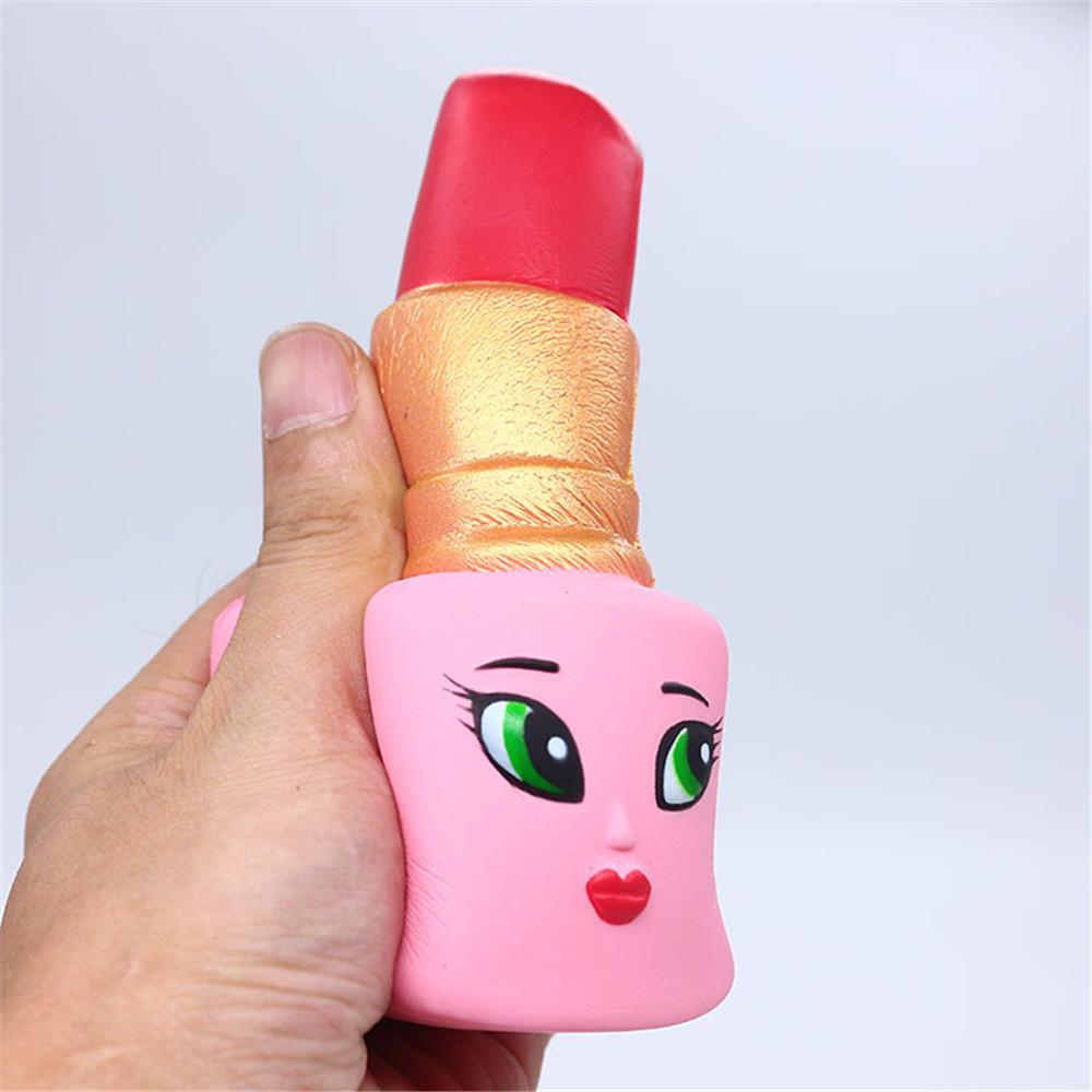 Hot Soft Beauty Lipstick Slow Rising Stress Toy