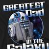 STAR WARS Unisex-T-Shirt für Erwachsene zum Vatertag mit der Aufschrift „Greatest Dad In The Galaxy“