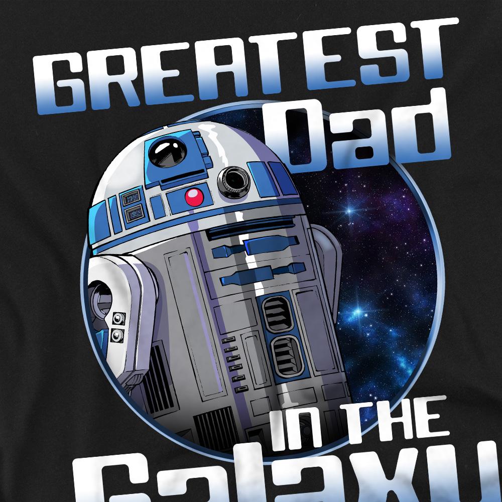 STAR WARS Unisex-T-Shirt für Erwachsene zum Vatertag mit der Aufschrift „Greatest Dad In The Galaxy“