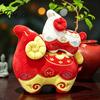 Chinese Aesthetic Collectible Style Sheep Doll, Plush Toy Soft Stuffed Animal with Auspicious Cloud New Year Decoration Embroidery, Decorative