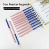 Independence Day American & British Flag Cartoon HB Pencil - Kids' Stationery and Learning Prizes