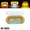 10 stk 12LED-sidemarkeringslys Signalindikatorlamper Advarsel Baklys 3 Modi Tilhenger Lastebil Lastebil Camping Led Car 12V/24V