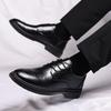2025 New Spring Men's Shoes Business Casual British Block Leather Shoes Men's Wedding Shoes Douyin Live