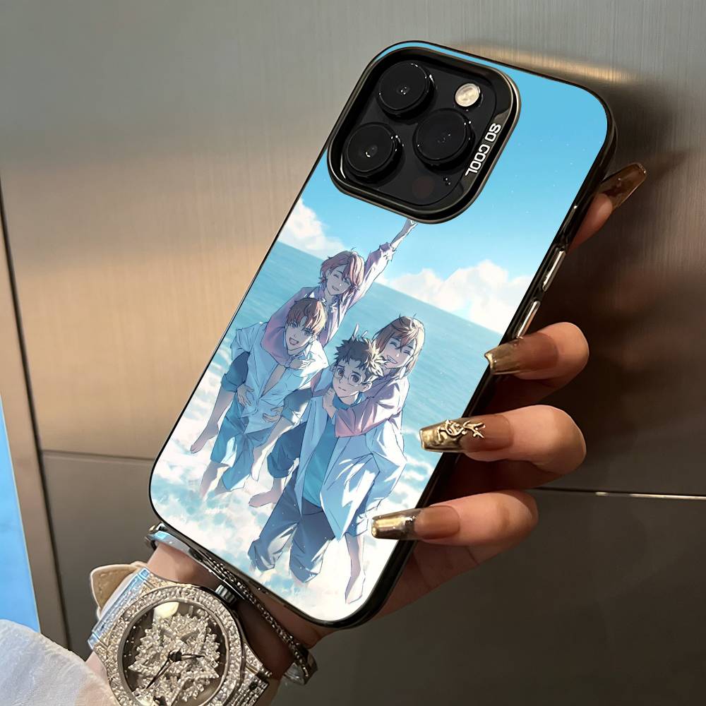 Popular anime-D-Dandadan Phone Case For IPhone17 16 11 12 13 14 15 16 Pro Max Plus Cover Colored Silver Funda Bumber