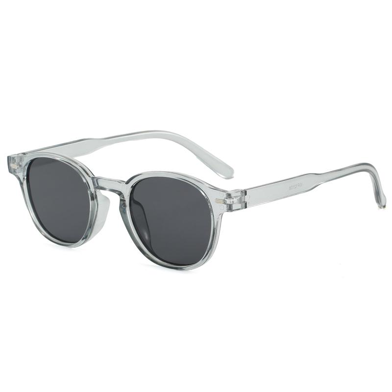 New Korean Round Plastic Sunglasses for Men and Women Fashion Trendy UV Resistant Glasses Outdoor Sunscreen Sunshade Eyewear