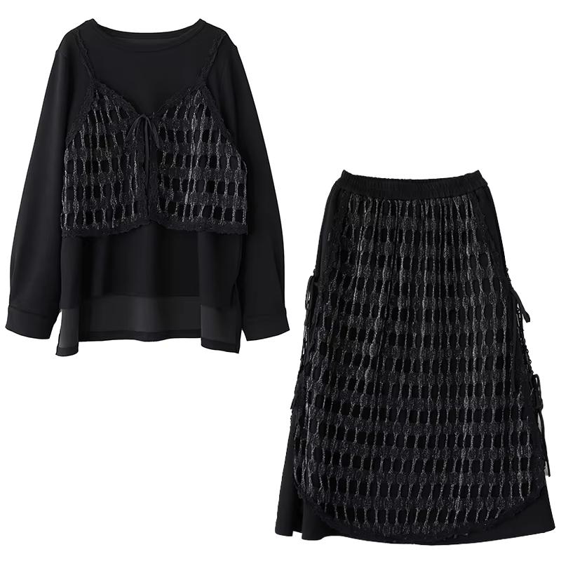 

XITAO Лоскутная сетчатая повязка с выемкой GMM1335 M чёрный