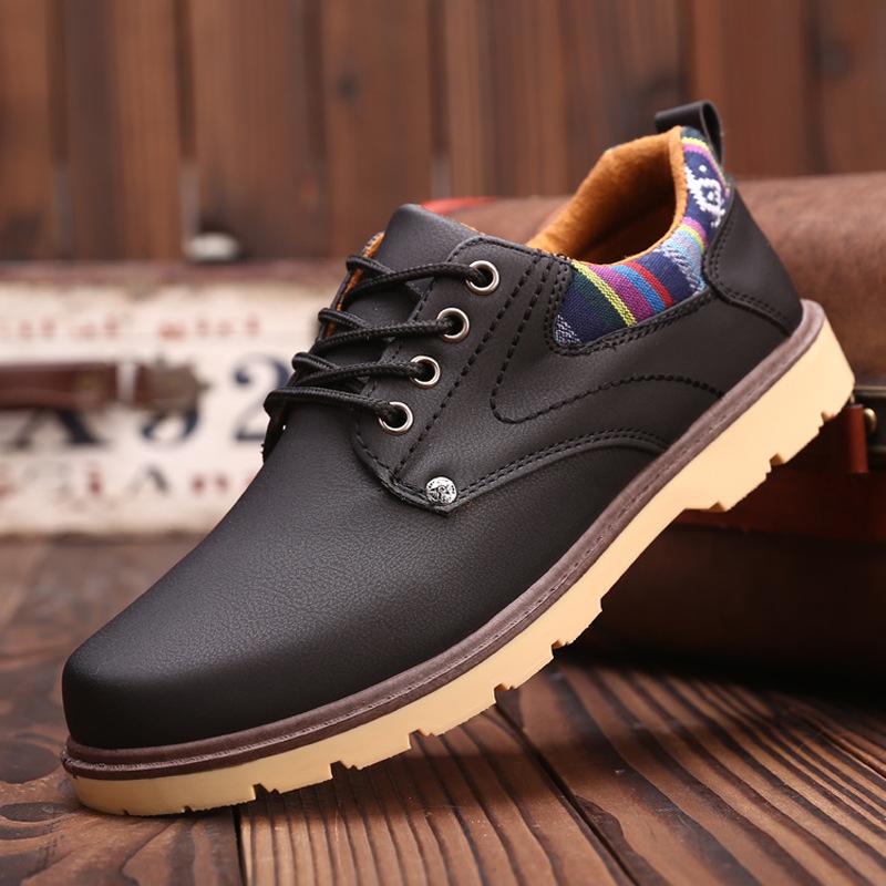 

Work Waterproof and Non-slip Large-head Leather Shoes Men s Work Shoes Casual Shoes Korean Style Trendy Shoes Men s Shoes Spring Low-top Shoes 44