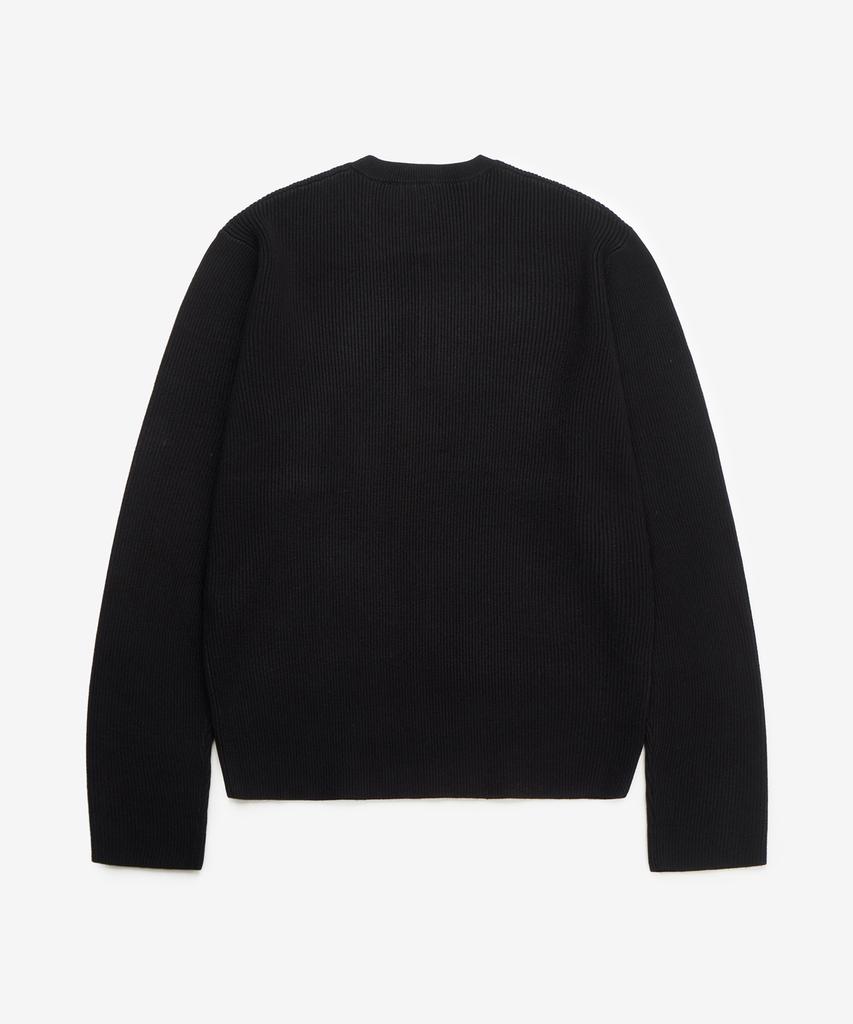 Dei Ribbed Henley Neck Knit T-Shirt (3 Colors)