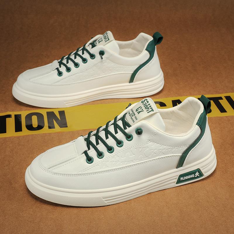 Summer Pilot Casual Shoes Sports Flat Shoes Non-slip Waterproof Little White Leather Shoes Spring