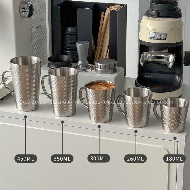 American 304 Stainless Steel Double-Layer Mug for Coffee, Tea, Beer, Water, or Milk