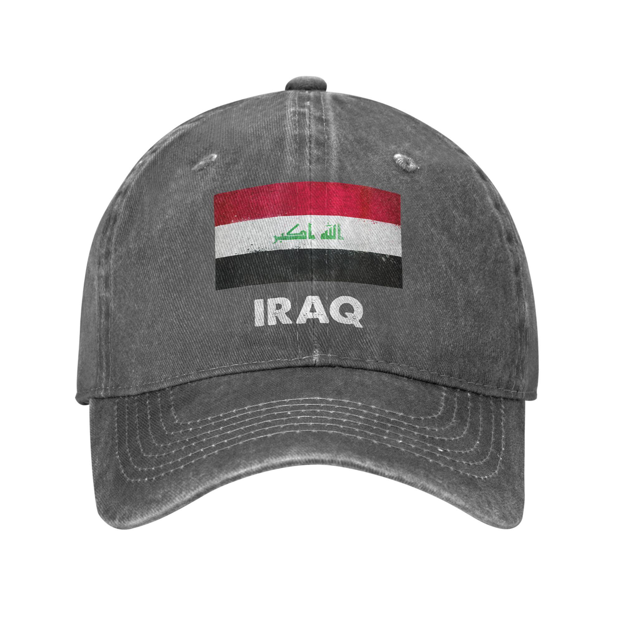 Iraq Flag Wear Baseball Caps Unisex Fashion  Caps Hat Adjustable Trucker Hat Adjustable