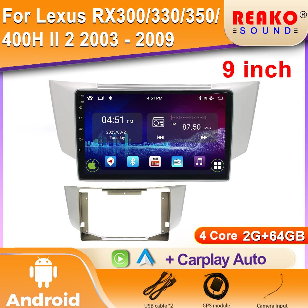 

Apple Android для Lexus RX300 RX330 RX350 RX400H II 2 2003 - 2009 Автомобильный Радио Мультимедиа Видео Плеер Навигация 4G GPS экран 4 core 2GB+64GB carplay