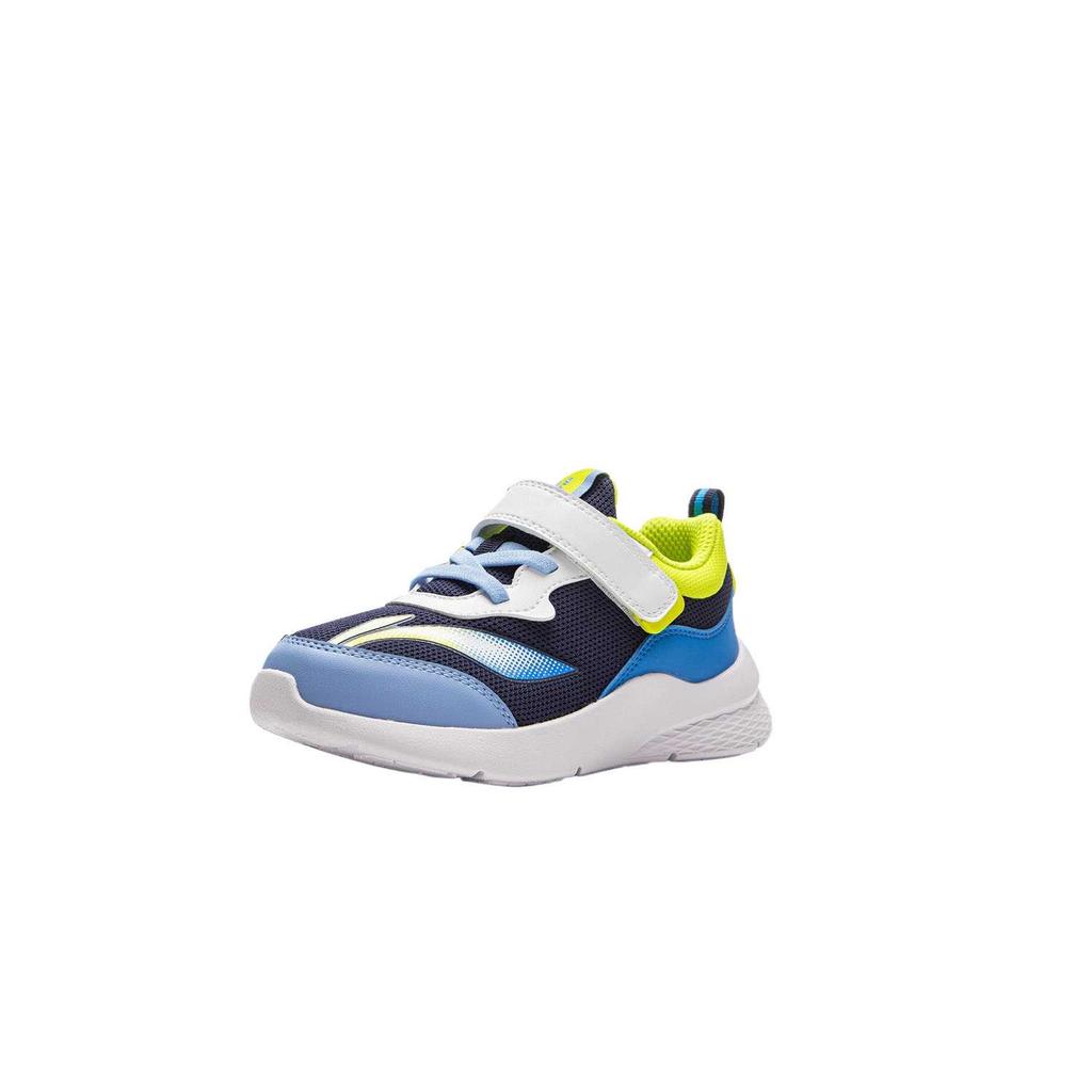Li Ning Kids Comfortable Versatile Fashionable Trendy Low-Top Running Shoes Kids Sneaker Deep-Navy Deep-Bright-Blue Quiet-Blue YKNT148-7