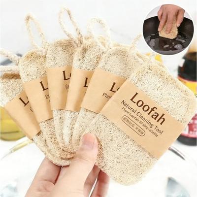 1/10PCS Loofah Dish Towel Does Not Hurt The Pan Sponge, Oil Stain Removing Cloth, Silk Gourd Pulp Pan Brush Hot