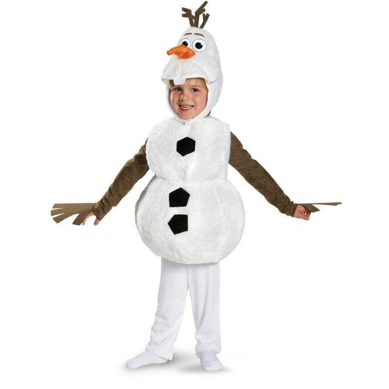 Enchanting Frozen Snowman Olaf Cosplay Costume For Kids Halloween Fancy Dress Up