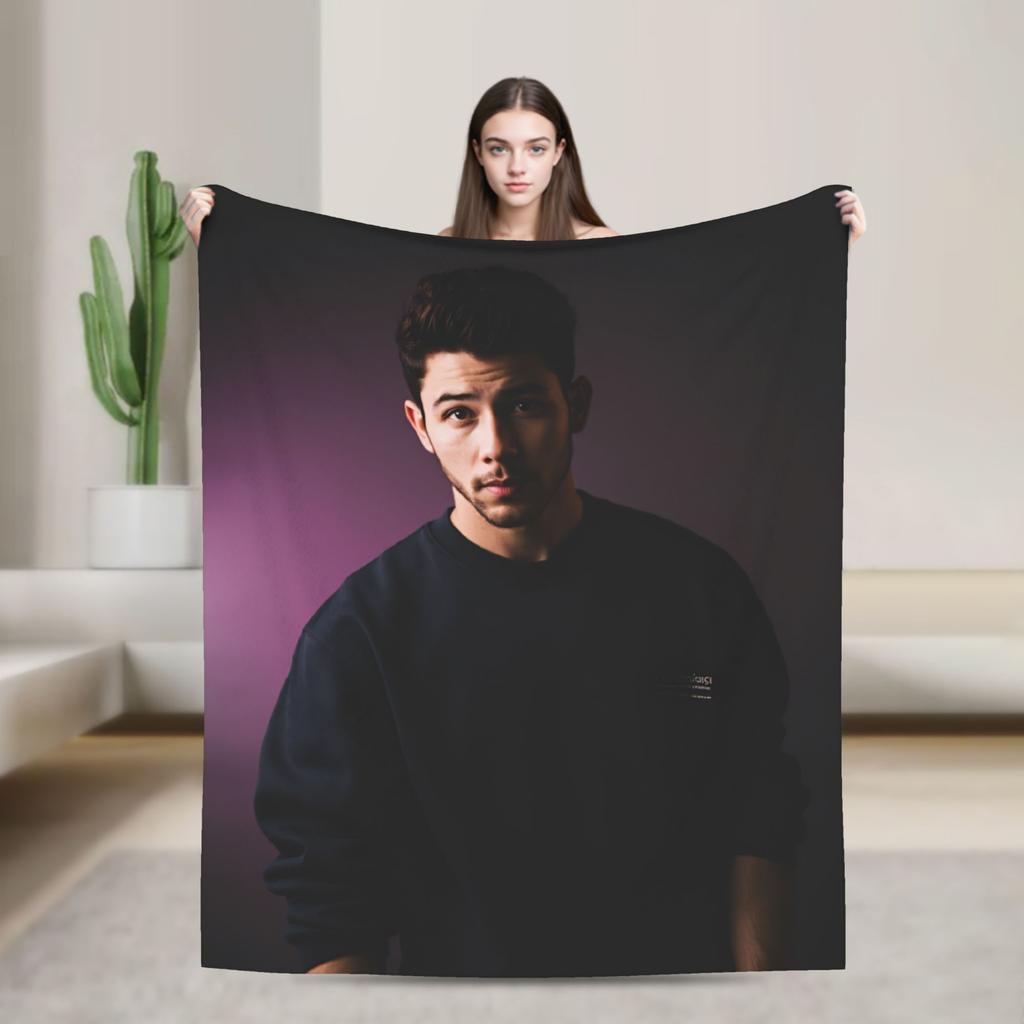 Kevin Jonas  Blankets Quality Warm J-Jonas Brothers  Bedding Throws Winter Kids Bedroom Fluffy Bedspread