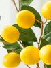 1pcLuxury Lemon Fruit Branch With Green Leaves Artificial Flowers Home Photography Props Flores Artificales Fake Plants
