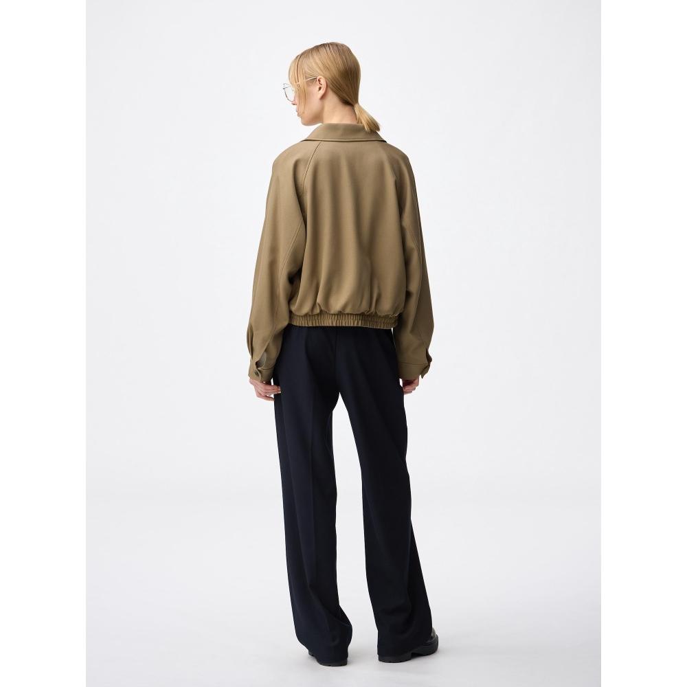 Gu By Uniqlo Tuck Wide Pants+ec  Length 80.0cm 