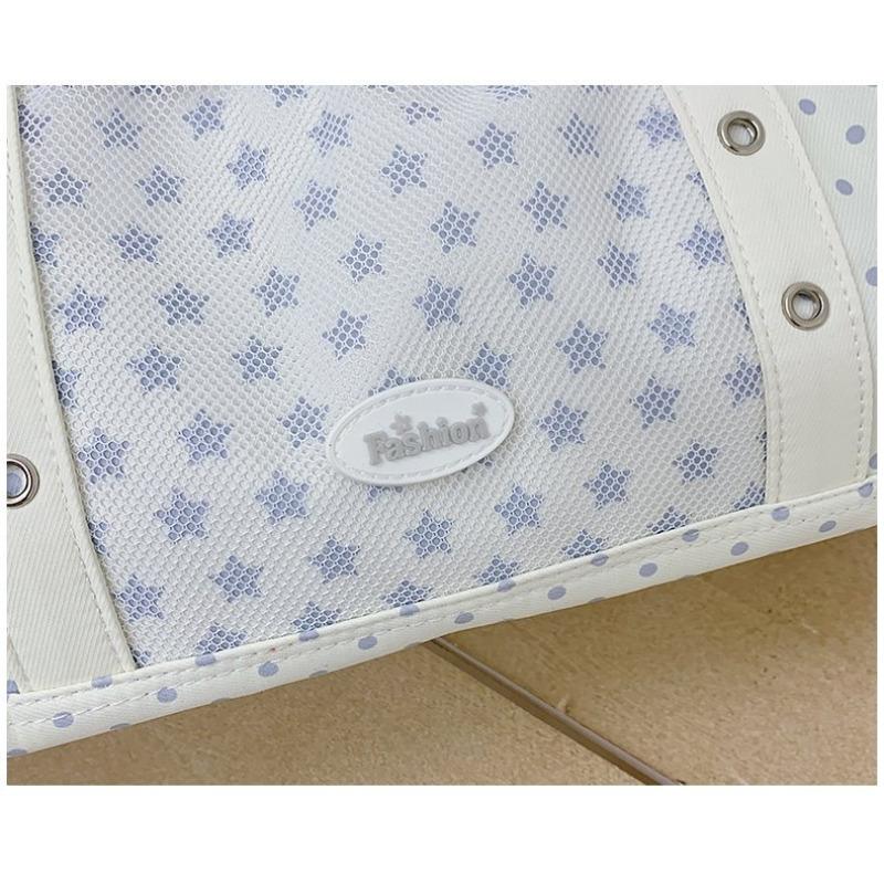 Koreanischer Stil Polka-Dot Design Tragetasche, Geräumige Pendler Schulterhandtasche, Vielseitige Reise-Arbeitstasche für Damen CLE