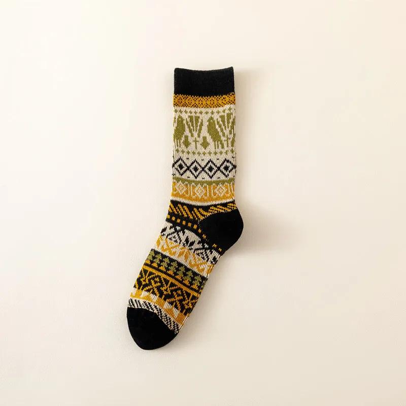 Winter Coral Fleece Cartoon Calf Socks Thickened Long Tube Warm Knee Floor Socks