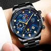 Classic Business Men's Watch Fashion Stainless Steel Strap Watch Calendar Quartz Watch Sports Watch Casual Watch