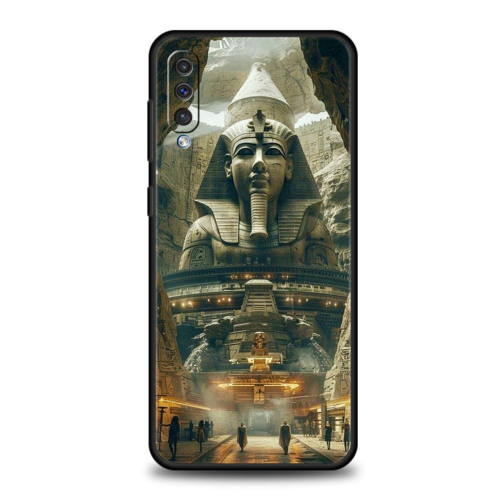 Ancient Egypt Egyptian God Case For Samsung A56 A36 A26 A24 A12 A14 A16 A50 A70 A20E A22 A40 A34 A54 A42 A52 5G A04s A06 Cover