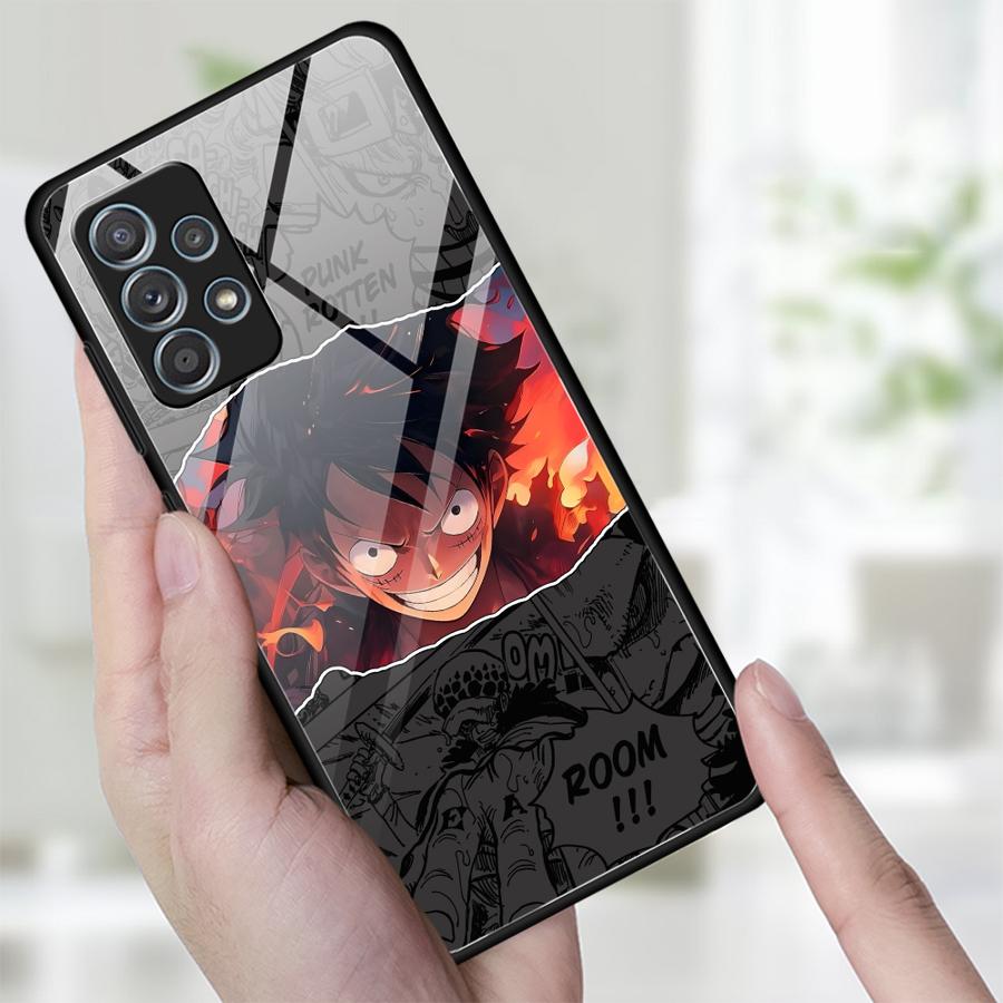 OneS P-ieceS Anime Case for Samsung Galaxy A12 A10 A13 A20 A21 A06 A14 A30 A15 A50 A73 A34 A16 A02 A36 A71 A56 A35 A25 A51 A52