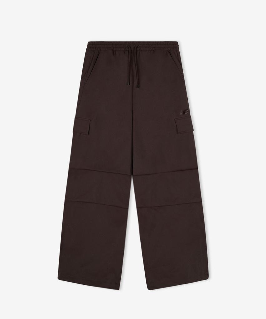 Nyuballanseu Nbntg2W322 / Women Essential Woven Cargo Wide Pants (Brown)