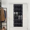 Non-woven Fabric Hanging Bag with Hook 24 Mesh Pocket 6 Layers Large Capacity Foldable Over Door Hanging Hat Shoe Storage Pouch Organizer Home