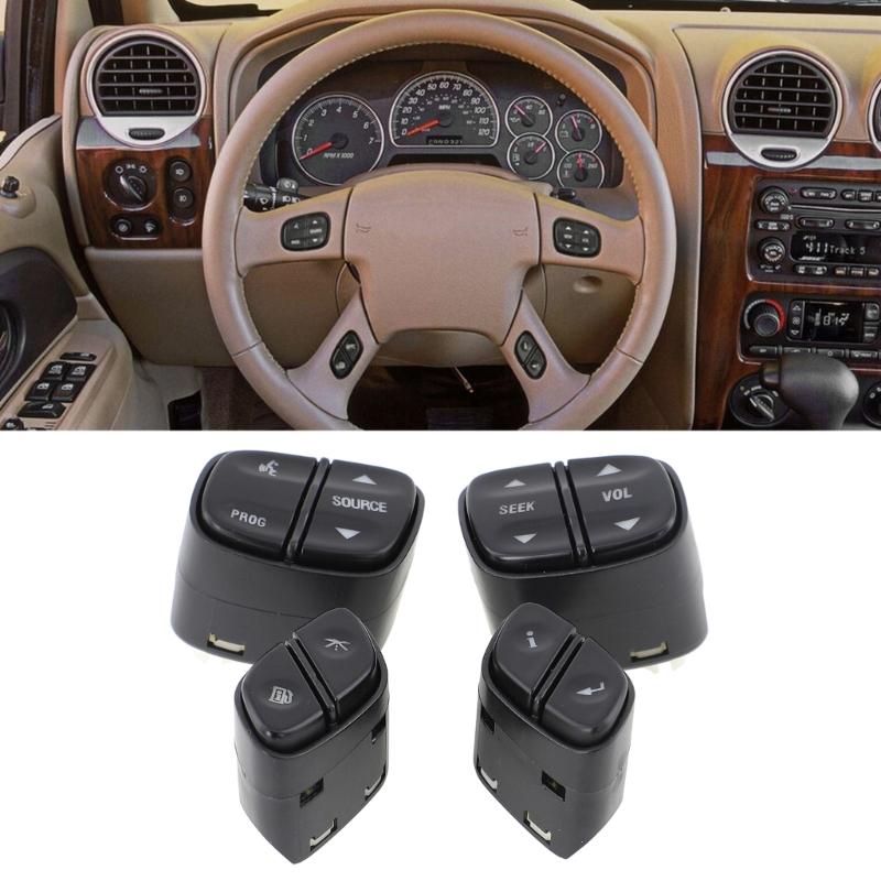 Steering Wheel Button Switch Assembly ABS Button Panel Replacement Steering Wheel Key Switches 21997739 Replacement