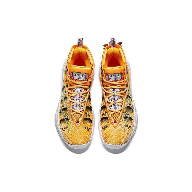 Anta KT8 Dragon Boat Festival High-Top Basketball Shoes Men Sneakers Yellow Black 112331101-3