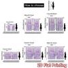 2D FLAT PRINTING 2pcs Curtains (Without Rod) Floral Harmony in Lavender Holiday Easter Printed Curtains Prints Light Filtering