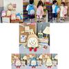 Adorable Plush Smile Face Backpack For Kids Unique Design Lightweight And Spacious