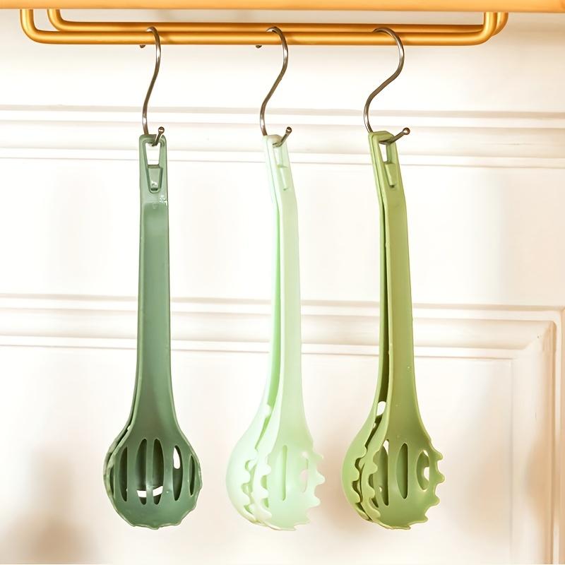 2pcs, Multifunctional Long-handled Egg Beater Spoon Colander for Cooking,Long Heat-resistant Food Cooking Tongs,Egg Mixer,Strainer Spoon,Kitchen Tools