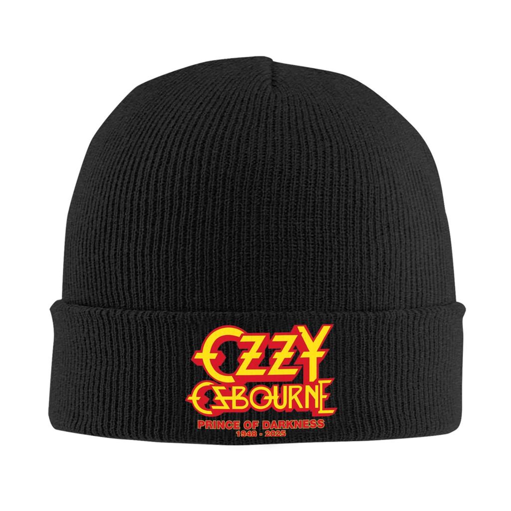 RIP Prince of Darkness Tribute Rock Legend Ozzy Osbourne Knitted Caps Women's Men's Skullies Beanies Winter Hat Melon Cap