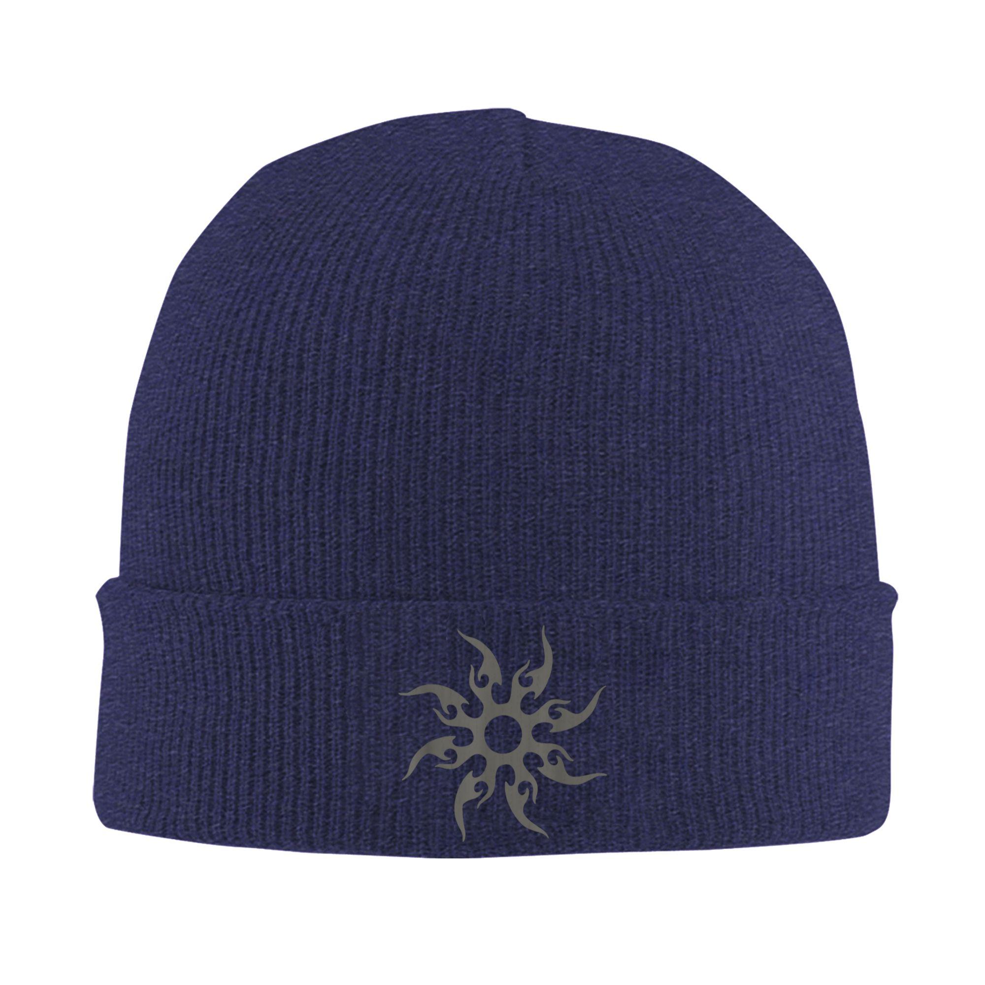 

Adult Unisex Two Time Costume Teens Tribal Sun Symbol Forsaken Beanie Hats Knitting Hat Winter Kpop Caps Elastic Bonnet Hats One Size