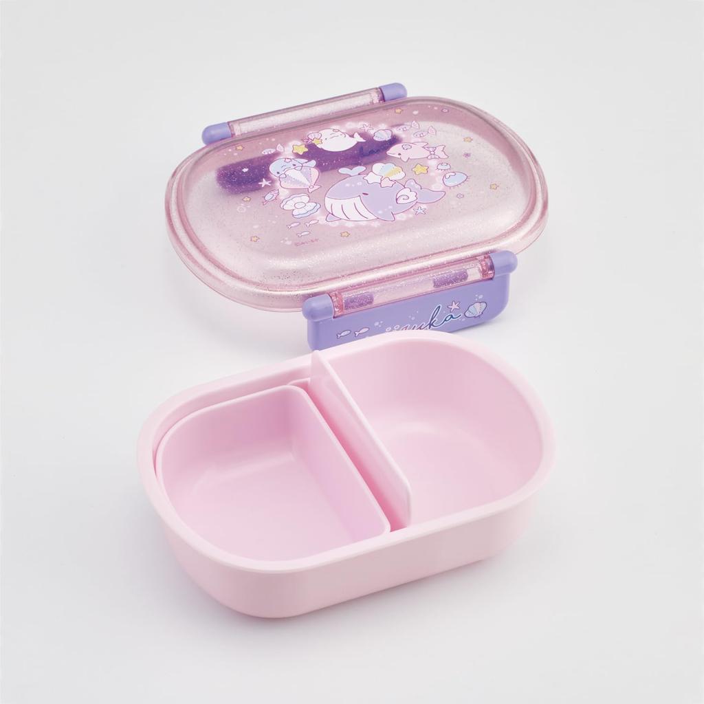 Skater Bento 360ml with a Fluffy Made in Single Dishwasher and Microwave Miiruka for Girls Children's Box, Capacity, Lid, Japan, Tier, Safe, Design,