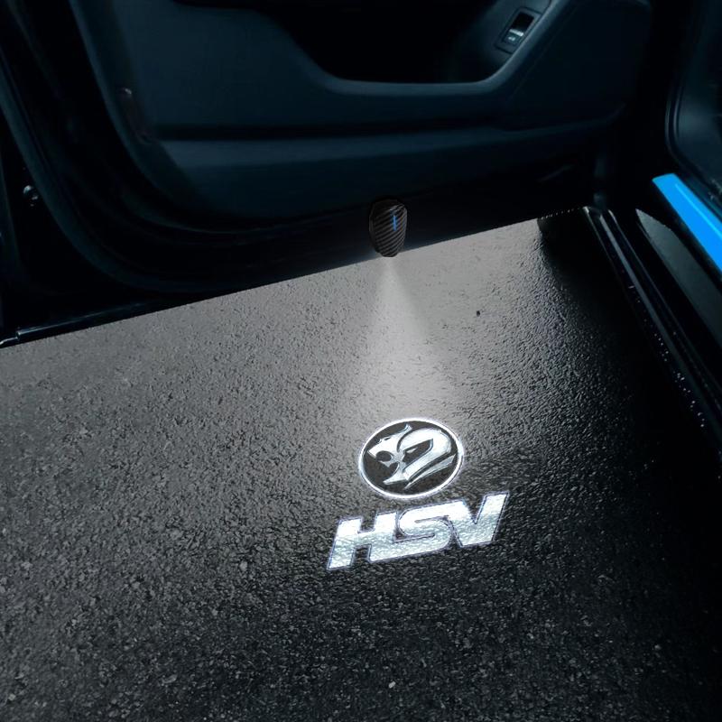

2PCS HSV Logo Emblem Universal LED Car HD Door Light Courtesy Projector Lamp USB Rechargeable For Holden HSV Special Vehicle 2PCS For 2 Doors