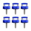 Quick Removal Thumb Screws, 6 PCS Car Hardtop Bolts Aluminum Alloy Fasteners with D Ring, Blue