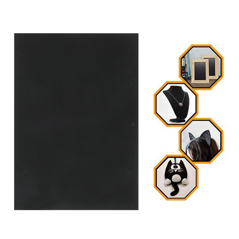 10PCS Black Adhesive Flannel Wear-Resistant Soft Fabric Self Adhesive Felt 8.3x11.8 Inches Jewelry Box Liner Jewelry Storage
