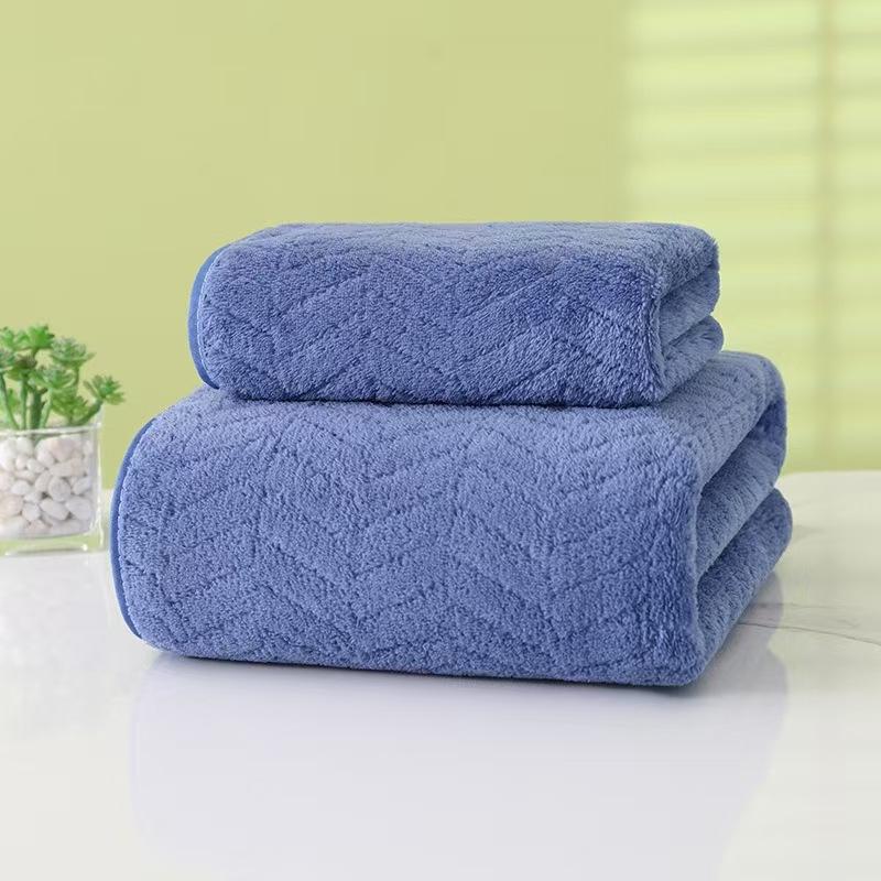 Luxury Towel ,ultra-soft, Highly Absorbent, Non-fading, Retro Style Bathroom Plain Towel, High-quality Towel, Bathroom Accessories