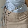 Women's Silver Retro Waist Cincher Chain - Dress & Pant Accessory