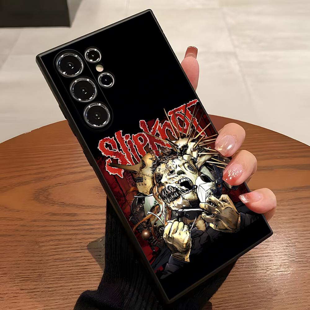 Carcasă de telefon Rock populară S-Slipknot pentru S23 Samsung S26 S24 S25 Ultra S22 S20 Fe S21 Plus A16 A54 A34 A53 Capac Spate
