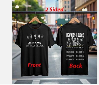 New Kids on the Block The Right Stuff Tour 2025 T-Shirt Merchandising Ufficiale del Concerto.